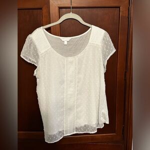 Women’s Lauren Conrad white top size large